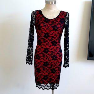 Lace Dress sexy open back